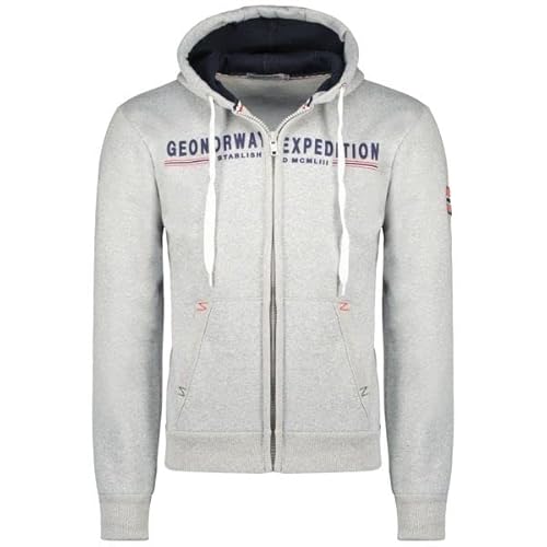 Geographical Norway- Sudadera con Capucha de Hombre de Manga Larga Gasille Gris claroTalla XL Cover