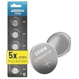 STOCKABLE - les piles CR 1616 d’ABSINA offrent une durée de stockage allant jusqu’à 5 ans, ce qui permet une utilisation ultérieure sans aucun problème