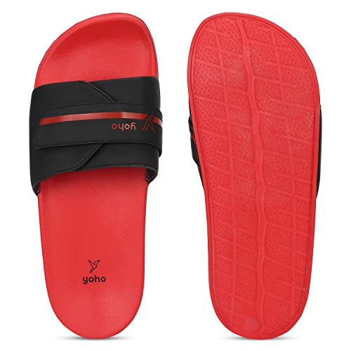 Image of YOHO Drystep Sliders for Men | Waterproof Monsoon Footwear & Rainy Sandals | Skin Friendly Adjustable Strap