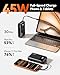 INIU 45W Portable Charger, Smallest 20000mAh Power Bank with Build in USB-C Cable, Fast Charging USB C in&Out Battery Pack, Travel Phone Charger for iPhone 17 16 15 Air Samsung S25 S24 Google iPad etc