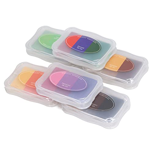 Washable Stamp Pad, Sr Gradient Soft Elastic Sponge 3 Colors Easy To Craft Ink Stamps Pads Set For Exhibition #TOP1
