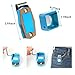 Magnetic Billiard Chalk Holder Portable Pool Cue Chalk Holder with Fixed Clip Aluminum Alloy Billiard Cue Chalk Tip Case for Snooker Pool Table Accessories - Square/Blue