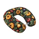 Materiale e comfort: questo cuscino da collo colorato con stampa di zucche è realizzato in poliestere di qualità con una copertura in velluto morbido e liscio. Il nucleo interno è in memory foam, progettato come parte degli elementi essenziali per il viaggio in aereo. Il cuscino per aereo offre un comfort ergonomico e un supporto equilibrato per collo e testa durante ogni viaggio