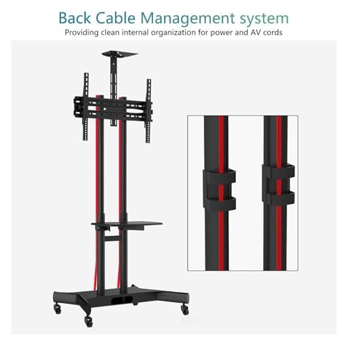 Soporte móvil para TV ajustable con ruedas miniatura 6