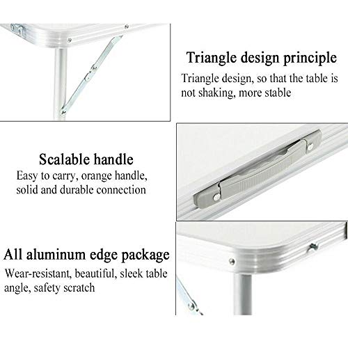 Table de lit portable pour ordinateur portable - Support pliable réglable intérieur extérieur