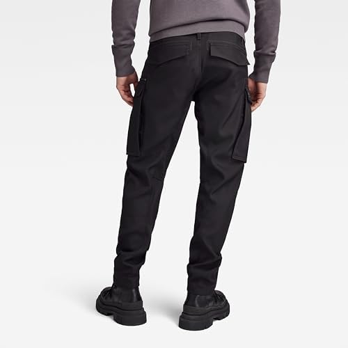 G-Star Raw heren broek Rovic Zip 3D Straight Tapered, Zwart (Dk Zwart 5126-6484), 34W / 32L