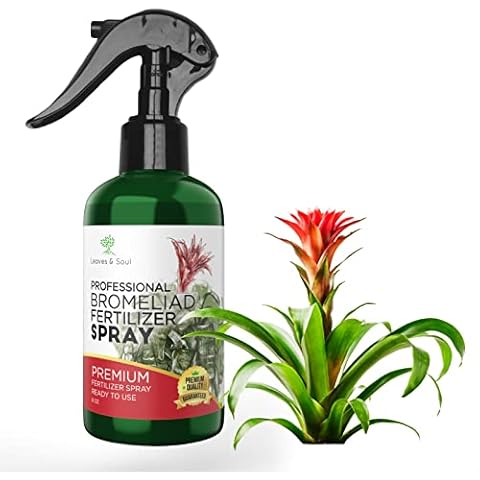 Professional Bromeliad Spray Fertilizer Mist | Pre Mixed for Weekly Use | Gentle Blend & Gardening Supplies | 8 oz Bottle Cover
