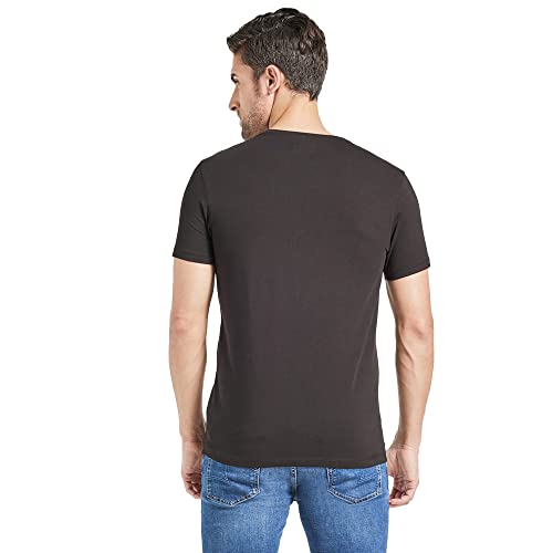 Image of Spykar Men's Printed Regular Fit T-Shirt