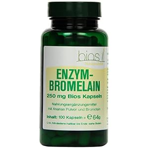 Bios Enzym-Bromelain 250 mg, 100 Kapseln, 1er Pack (1 x 64 g)