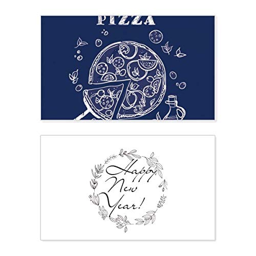 Tarjeta conmemorativa de Año Nuevo: el complemento de regalo para amantes de la pizza