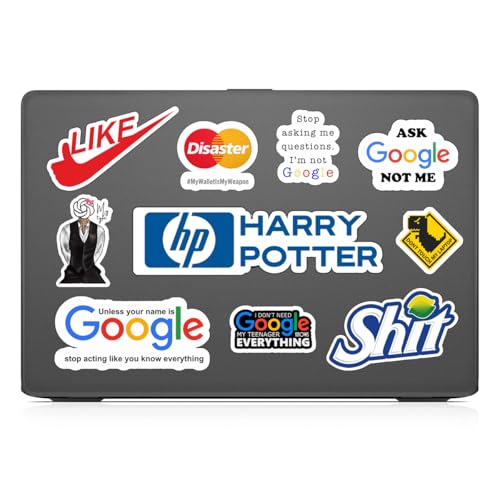 Image of LERITO Funny Brand Meme Sticker Pack, 50 Pcs, Multicolour, Waterproof Vinyl, for Laptop, Journal, Guitar, Mobile Phone