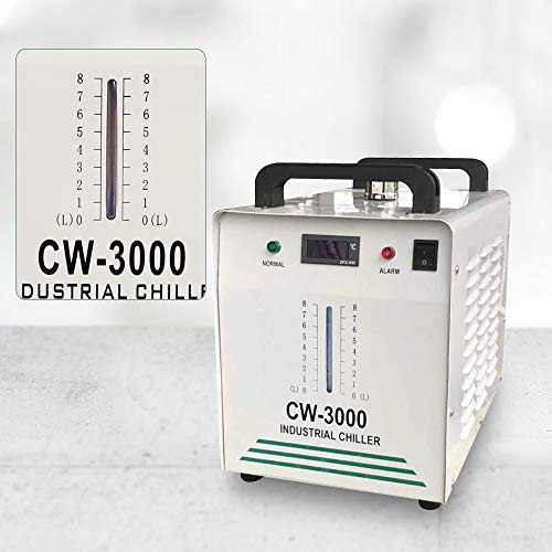 Water Chiller, 110V 9L Capacity Industrial Water Chiller Thermolysis Cooling System CW-3000 for 60W /80W Laser Engraver Machine CO2 Glass Laser Tube Cooler (USA Stock) - Thumbnail 7