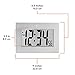 MARATHON Large Digital Wall Clock with 8” Display, Graphite Gray - Easy to Read