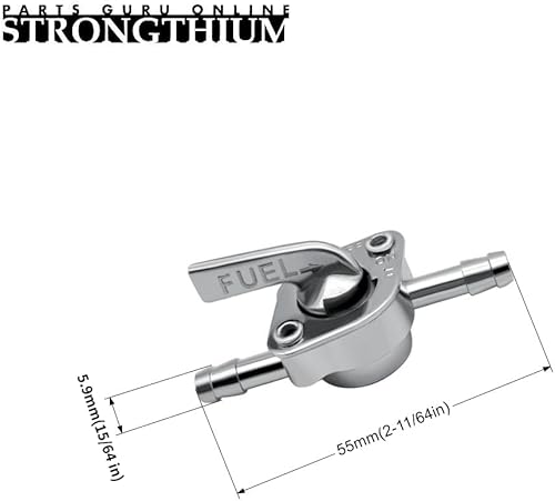 Miniatura 2 de Kit de manguera de línea de combustible 316 para scooters, ATV, motos de cross, mini bicicletas y karts con abrazaderas de gas 316, válvula y filtros