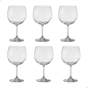 Jogo de 6 Taças para gin tonica Anna em cristal ecológico 600ml A19cm