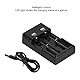 26650 18500 Batterieladegerät, Tragbare USB-Schnellladung mit Überladungsschutz, für Li-Ion/IMR/INR/ICR-Batterien, Kunststoff, Plastik