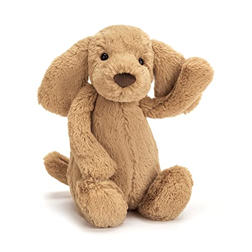 Jellycat Bashful Toffee Puppy Stuffed Animal, Medium 12 inches - Dogs and Puppies Plush Toy - Classic Children's Gift image 9