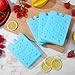 4pcs Ice Packs for Coolers, Refreezable Reusable Cooler Ice Pack, Icepacks for Bento Shipping Beach
