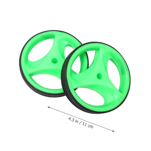 GALPADA Set de Ruedas de Entrenamiento para Bicicleta con Soporte de 12-20 Pulgadas, Ruedas Auxiliares Silenciosas en Verde para Estabilidad y Aprendizaje miniatura 2