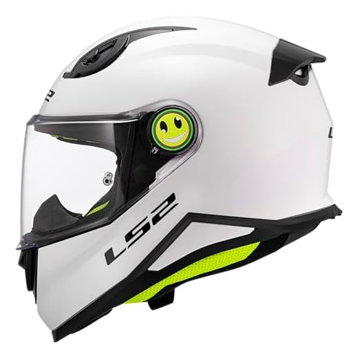 LS2, Casco Moto Integral Niños KID SOLID Gloss White, L