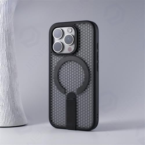 Coque rigide antichoc iPhone 16 Pro protection nid d'abeille avec bague