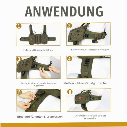 OneTigris Mammoth Hunderucksack 2.0 Version Reißen Camping Wandern Hundebackpack für M/L Größe Hunde (M, Ranger Grün)