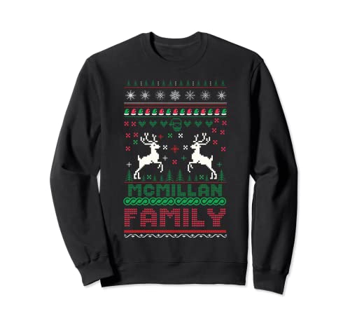 Lustiger passender hässlicher Weihnachts-Familienname Mcmillan Sweatshirt