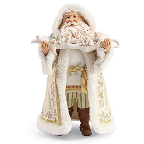 Department 56 Possible Dreams Jim Shore Winter White 2019 Limited Edition Santa Figurine, 12 Inch, Multicolor