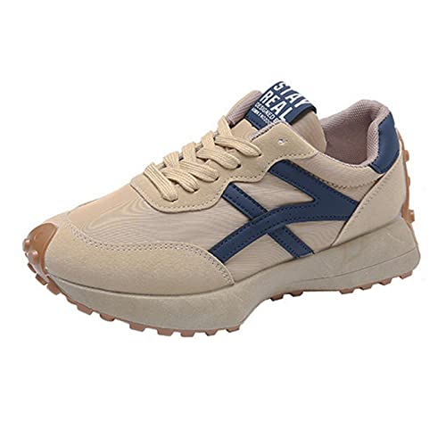 UGPLM Sapatos casuais femininos tênis femininos sapatos de caminhada leve antiderrapante couro PU pa