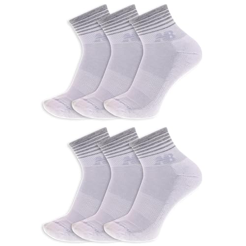 New Balance Unisex-Adult's Men's and Women's Performance Cushioned Ankle Socks-6 Pairs-Moisture Wicking