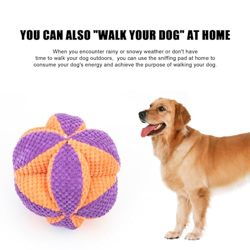 Genérico Snuffle Interactive Treat Ball für Haustiere, Futtermittel, bissfest, langsamer Futterspender für kleine und mittelgroße Hunde-4