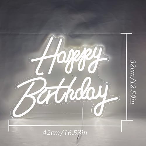 UExnkj-Y Luci al neon Buon Compleanno,Happy