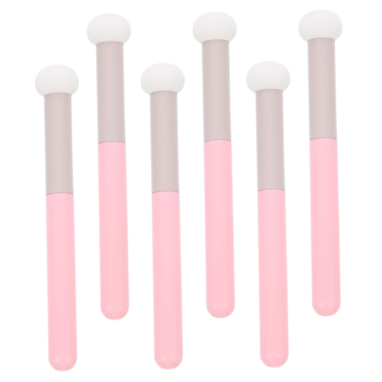 BIUDECO Mushroom Head Makeup Brush 6pcs Concealer Sponge Brush Set Makeup Sponges for Blending Blush Applicators
