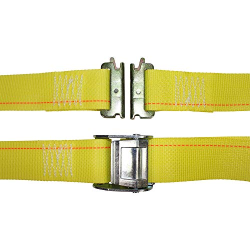 SGT KNOTS E-Track Adjustable Cam Buckle Strap - Heavy Duty Cargo Strap for Loading Truck Bed, Utility Trailer (2" x 12ft 10Pack - Yellow) SGT KNOTS E-Track Adjustable Cam Buckle Strap - Heavy Duty Cargo Strap for Loading Truck Bed, Utility Trailer (2" x 12ft 10Pack - Yellow)