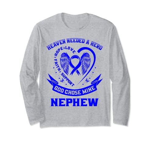 Cinta Azul Corazón Alas Cielo Colon Cáncer Conciencia Sobrino...