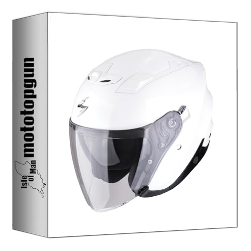 Casque jet Scorpion Exo-Z1 blanc perle taille M pour moto par Mototopgun