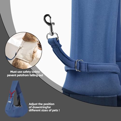 Image of Dog and Cats Carrier Sling, Puppy Small Pet Carrier with Storage Pocket