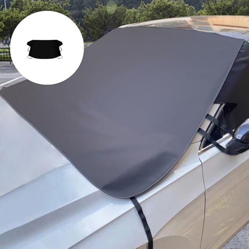 Cubierta de parabrisas Oxford 600D impermeable para coche con instalacion rapida 2