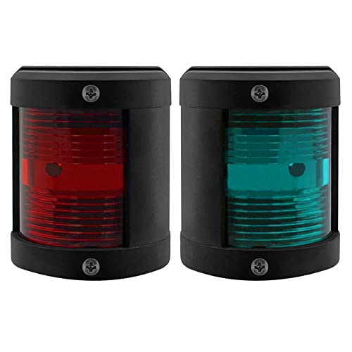 ISURE MARINE Boat Green Starboard and Red Port Side Black Stern LED Navigation Light 90&deg; IP66...