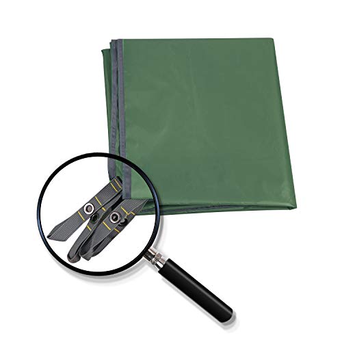 REDCAMP Large Waterproof Camping Tarp Lightweight, Multifunctional Insulated Tent Footprint for Camping Hiking Backpacking, Green 106''x82''