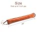 Door Draft Stopper 36 Inch Length, Weather Stripping Door Gap Seal Soundproof Low Profile Door Sweep with Hook Tape, Light Brown