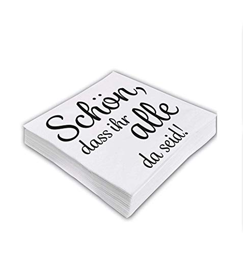 Cepewa Servietten (20 x Schön, DASS Ihr alle da Seid)