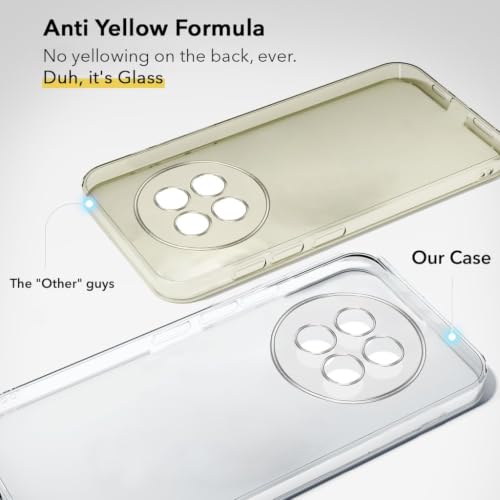 Image of Jkobi Lifetime Anti-Yellow Clear Back Case Cover for Oppo F31 Pro Plus (Sleek Hard Crystal | Shockproof and Camera Protection)