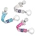 Chicco Two-in-One Pacifier Clip with Loop and Ring Attachments | Loop for Teethers and Small Toys | Ring Included for Knob-Style Pacifiers | Secure Clasp is Gentle on Clothing | Grey