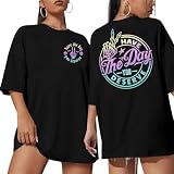 Have The Day You Deserve Shirt Oversized T-Shirt Women Funny Retro Skeleton Graphic Tee Inspirational Shirt Short Sleeve Top Multicolor