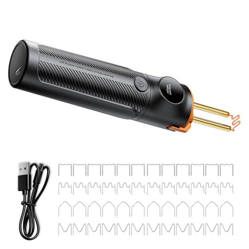 OOLA.DETAL Soldador de litio inalámbrico 3Second 590℃ calefacción ABS PP con 400 grapas en caliente iluminación LED