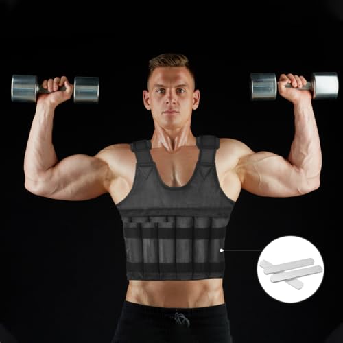 Veemoon 10 pcs Weighted Steel Plate Inserts 5.90 X 0.98 X 0.23 in Fitness Weight-Bearing Equipment for Running Walking Jogging Vest and Ankle Training by Veemoon - Used condition - Image 8