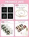 TINDTOP 4 Pack Embroidery Kit for Adult, Embroidery DIY Starter Kit, with Stamped Patterns, Hoop, Tools, Colorful Threads with Needles, Instructions