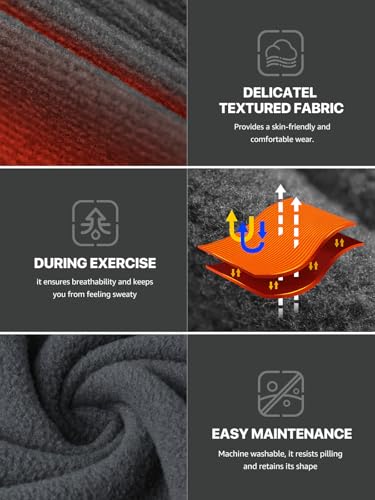 FREE SOLDIER Men's Quarter Zip Pullover Fleece Jacket Lightweight Sweaters Long Sleeve Thermal Half Zip Up Golf Sweatshirt4