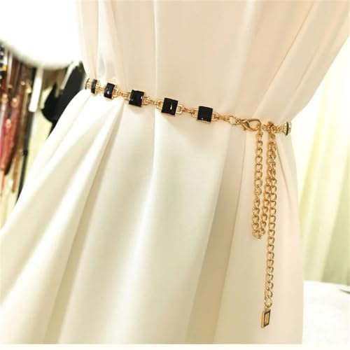 Rfmfkkg Tassel Thin Chain Belts For Women Metal Skinny Waistbands Dress Coat Decorative Straps Female Accessory4